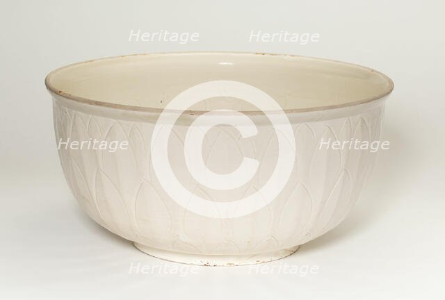 Large Bowl with Lotus Scrolls (int.) and Overlapping Petals..., Northern Song dynasty, early 12th ce Creator: Unknown.