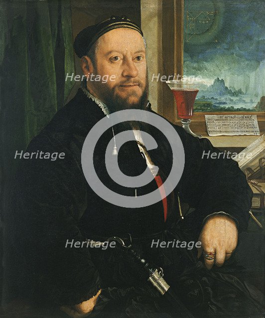 Portrait of Matthäus Schwarz. Artist: Amberger, Christoph (ca. 1500-1562)