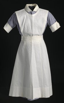 Nurse's uniform apron worn by Pauline Brown Payne, 1944. Creator: Unknown.
