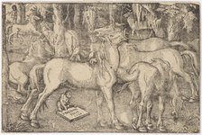 Group of Seven Horses, 1534. Creator: Baldung (Baldung Grien), Hans (1484-1545).