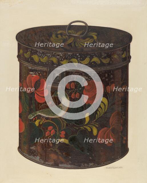 Canister, 1935/1942. Creator: Marie Famularo.