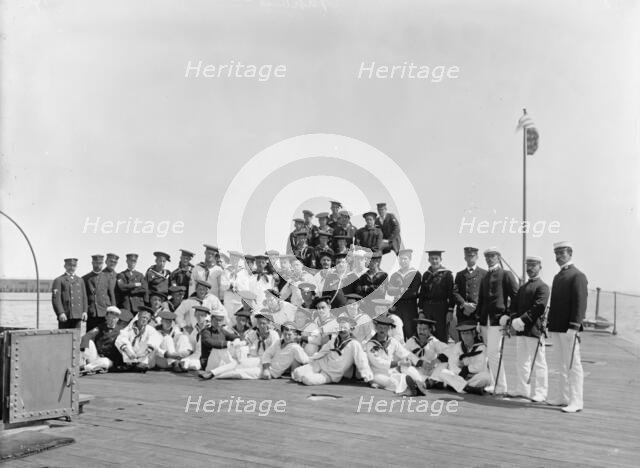 U.S.S. Nahant, ship's company, 1898. Creator: Edward H Hart.