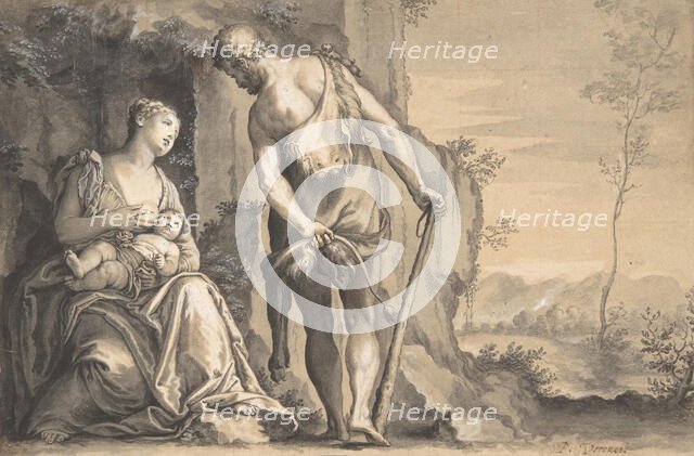 The Family of Cain, ca. 1638-47. Creator: Peter Oliver.