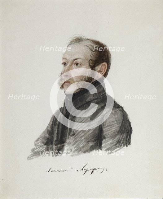 Portrait of Decembrist Nikolai Lorer (1794-1873), 1832-1833. Artist: Bestuzhev, Nikolai Alexandrovich (1791-1855)