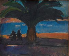 The Thick Palm. View from Villefranche, 1915. Creator: Jens Adolf Emil Jerichau.