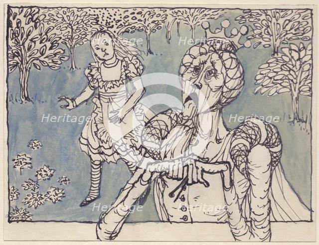 Alice and the White Queen, 1953. Creator: Shirley Markham.