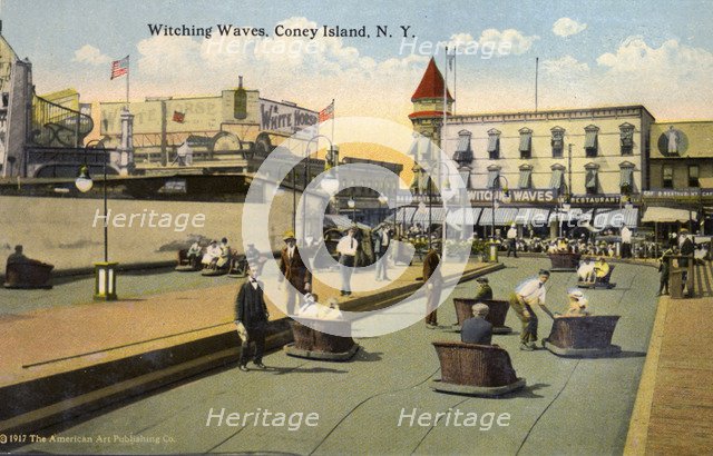 Witching Waves, Coney Island, New York City, New York, USA, 1916. Artist: Unknown