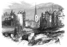 The South-Eastern Railway works on Dowgate-Hill, 1864. Creator: Mason Jackson.