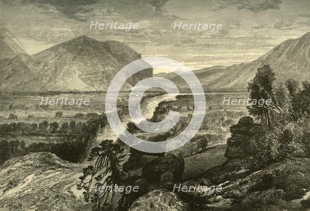 'Weber River - Entrance to Echo Cañon', 1874.  Creator: John Filmer.