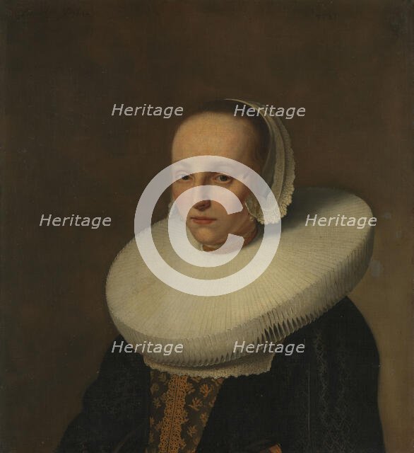 Portrait of Anna van der Does (1609-1650), 1642. Creator: Paulus Hennekyn.