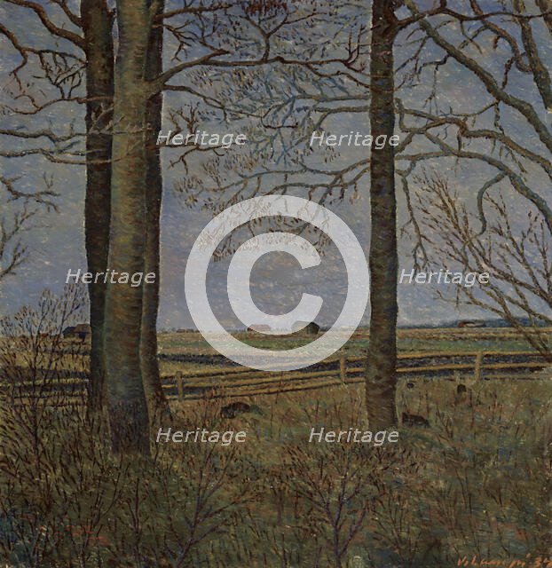 A Village Picture, 1934. Creator: Vilho Lampi.