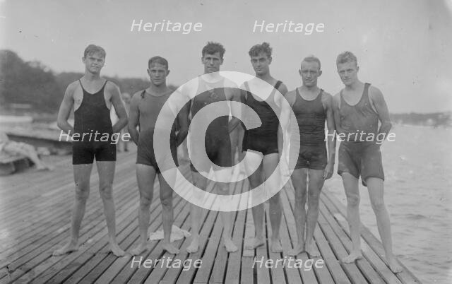 J.A. Zimrock, G. Hager, Rex Cropsey, C. Ash, H. Knecht, J.C. Wheatley, 1913. Creator: Bain News Service.