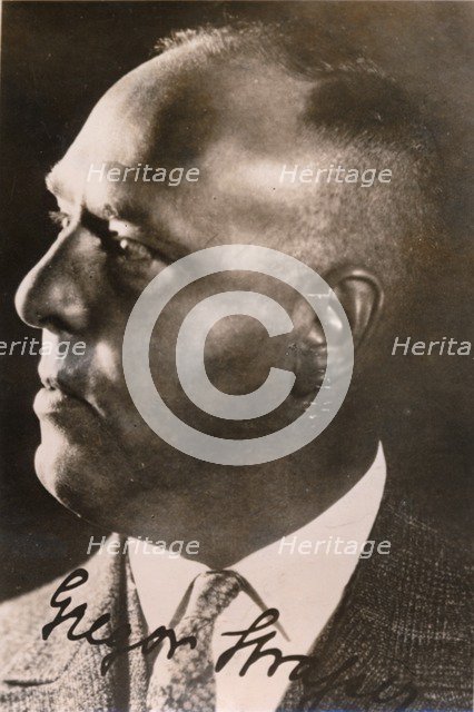 Gregor Strasser, German Nazi politician, c1920s-c1930s. Artist: Unknown