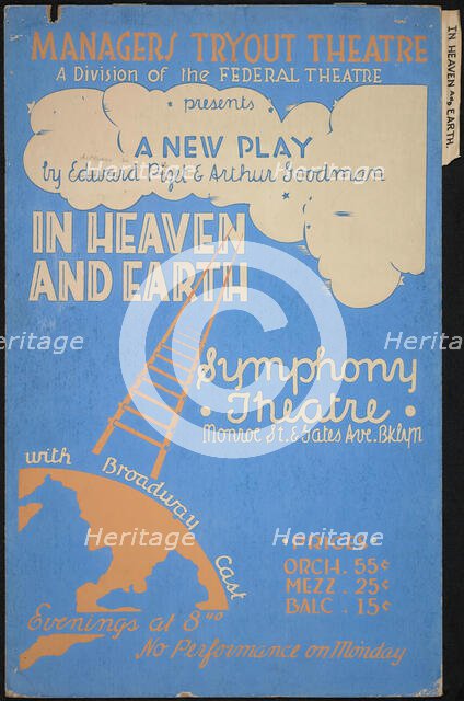 In Heaven and Earth, New York City, [193-].  Creator: Unknown.