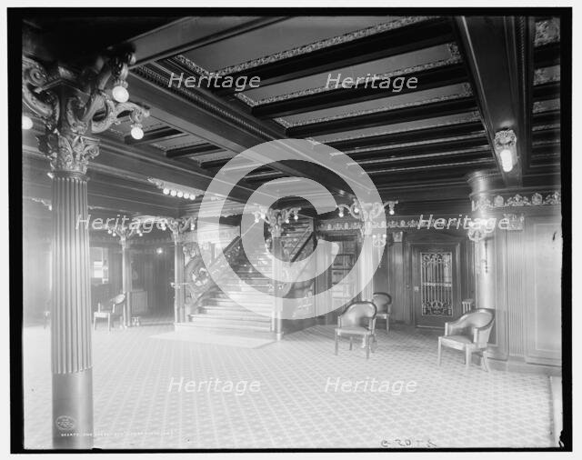 The Lobby, Str. City of Cleveland, Detroit & Cleveland Navigation Co., c1908. Creator: Unknown.