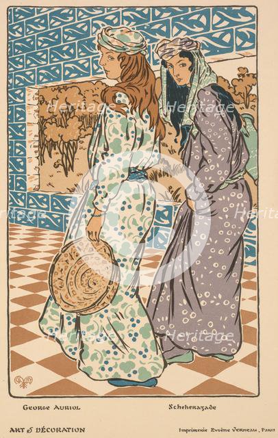 Scheherazade, 1901. Creator: Georges Auriol (French, 1863-1938).