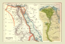 Map of Egypt, 1902.  Creator: Unknown.