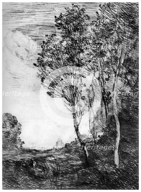 'Souvenir d'Italie', c1815-1865, (1924). Artist: Jean-Baptiste-Camille Corot    