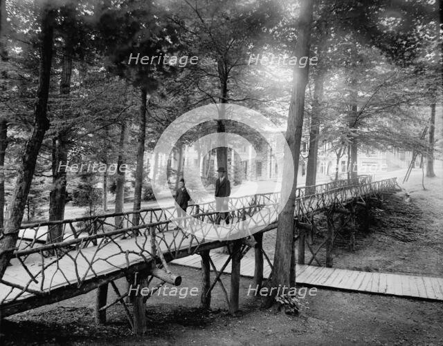 Rustic bridge, Chautauqua, between 1880 and 1899. Creator: Unknown.