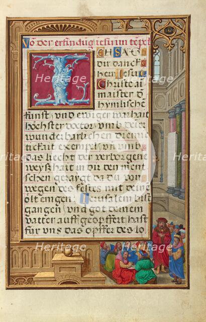 Border with Samuel Putting forward Saul as King, about 1525-1530. Creator: Simon Bening.