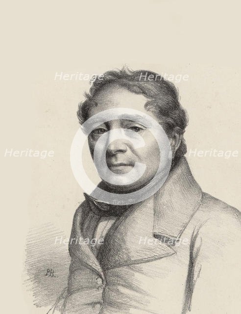 Portrait of the opera singer Louis Antoine Eléonore Ponchard (1787-1866) , 1845. Creator: Anonymous.