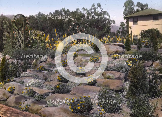 "Casa de Mariposa," Walter Franklin Cobb house, Butterfly Lane, Montecito, California, 1917. Creator: Frances Benjamin Johnston.