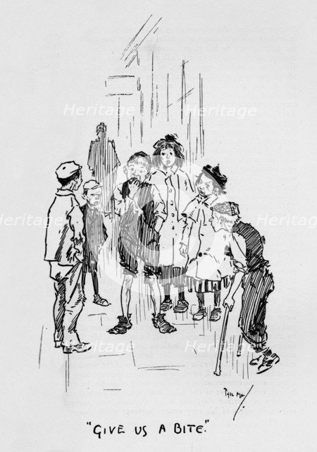 'Give Us a Bite', c1900. Artist: Philip William May.