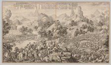 Breaking Through the Siege at Hesui: from Battle Scenes of the Quelling of Rebellions..., c. 1765-17 Creator: Giuseppe Castiglione (Italian, 1688-1766).