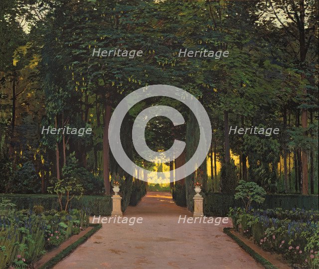 Gardens at Aranjuez, ca 1899.