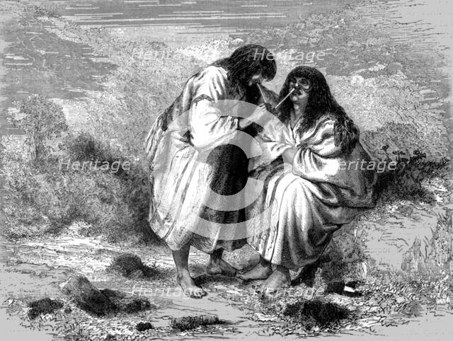 'Mura Snuff-takers; A Trip up the Trombetas', 1875. Creator: Unknown.