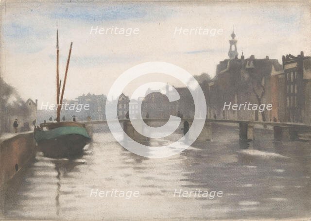 Oude Schans in Amsterdam, 1870-1923. Creator: Willem Witsen.