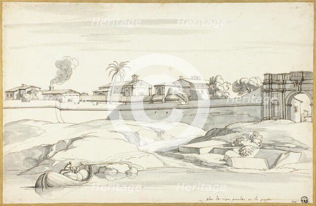 Landscape along a River, n.d. Creator: Michel-Ange Houasse.