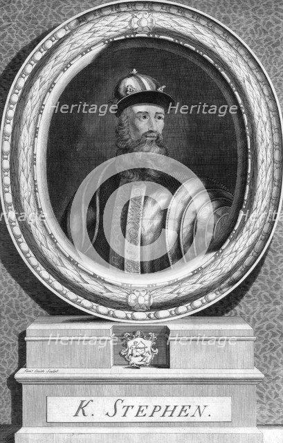 Stephen, King of England. Artist: Smith