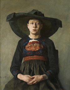 A Bavarian Peasant Girl, 1885-1887.