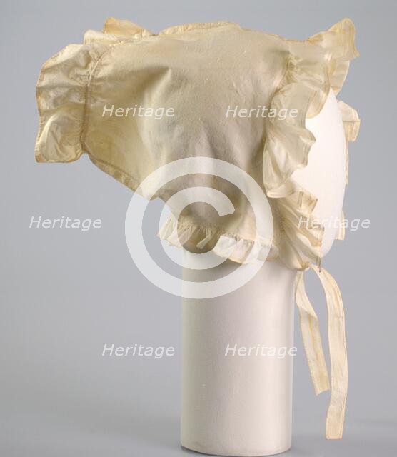 Bonnet, American, ca. 1815. Creator: Unknown.