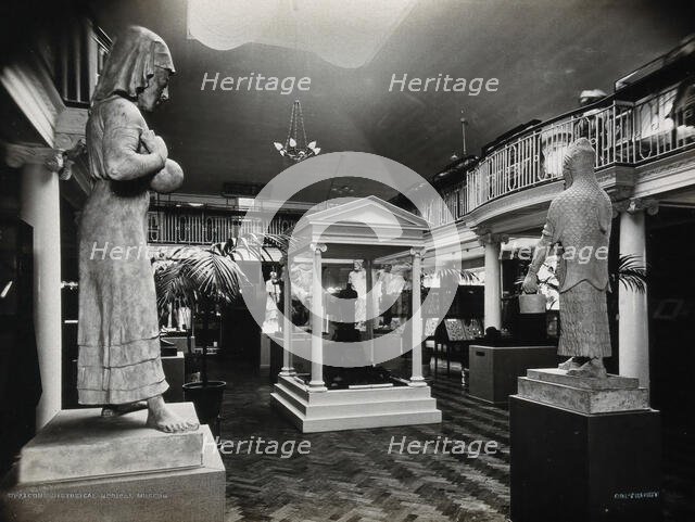 Wellcome Historical Medical Museum, Wigmore Street, London: the galleried Hall of Statuary. Creator: Unknown.