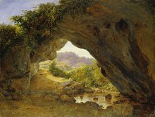 Arched Rocks by Civitella II, 1836. Creator: Carl Morgenstern.