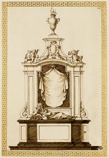 Project for a Monument, c. 1695. Creator: Edward Pearce.