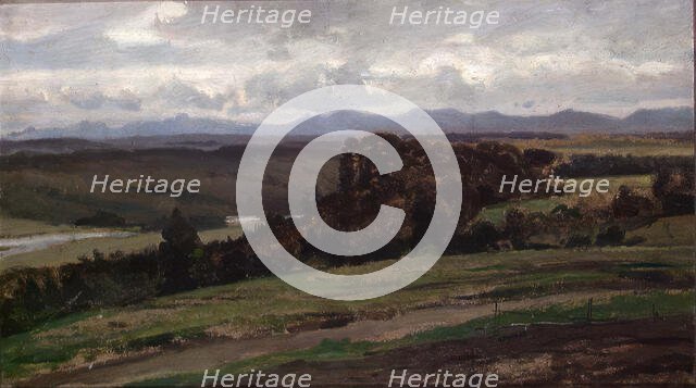 Landscape Study, probably 1880. Creator: Johan Nielssen.