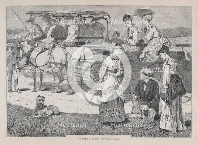 The Picnic Excursion (Appleton's Journal, Vol. I), August 14, 1869. Creator: Unknown.