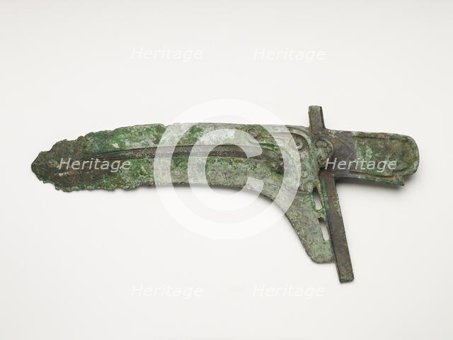 Dagger-axe (ge), Late Shang dynasty to Western Zhou dynasty, ca. 11th-8th century BCE. Creator: Unknown.