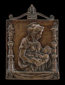 Madonna and Child between Two Candelabra. Creator: Unknown.