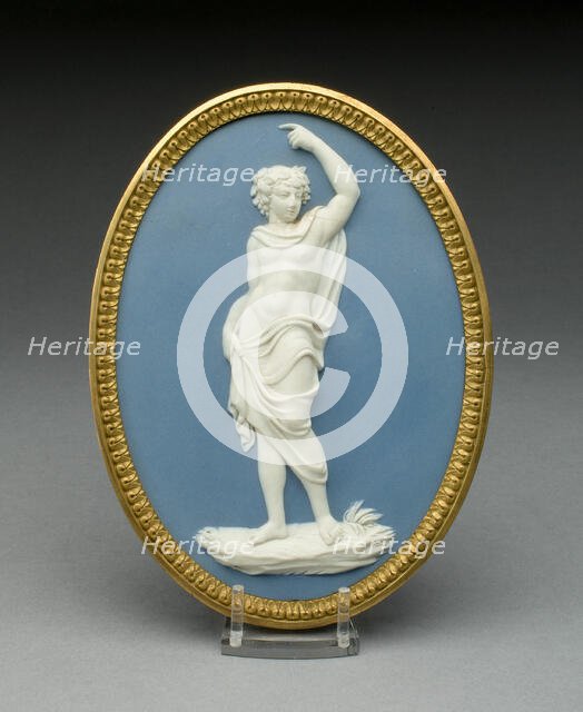 Plaque with Bacchus, Burslem, 1769/80. Creator: Wedgwood.