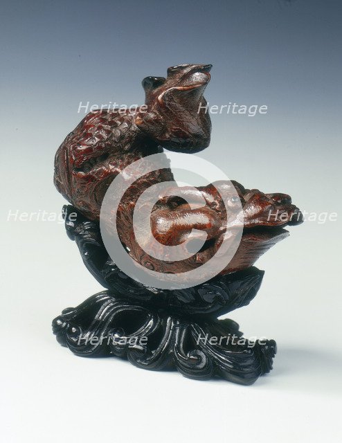 Carved bamboo carp, China, 2nd half of the 17th century. Artist: Unknown