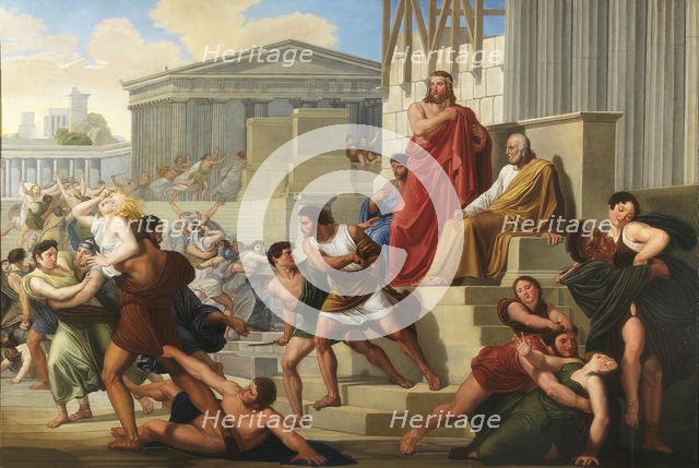 The Rape of the Sabine Women, 1823-1824. Creator: Palagi, Pelagio (1775-1860).