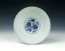 Blue and white bowl, early Ming dynasty, Yongle period, China, 1402-1424. Artist: Unknown