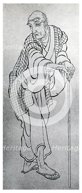 Hokusai, Japanese artist, 1839 (1956). Artist: Unknown