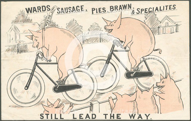 Ward's meat products, 1890s. Artist: Unknown