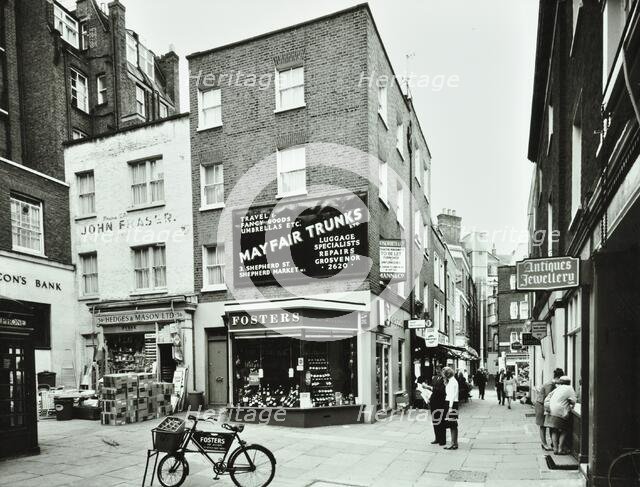 28-36 Shepherd Market, Westminster LB, London: front elevations, Mayfair, shops, 1967. Creator: Unknown.