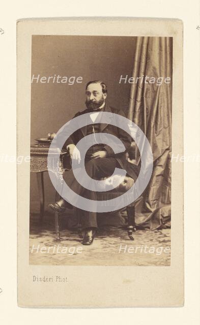 Portrait of a Bearded Man, 1862-1866. Creator: Disdéri & Cie..